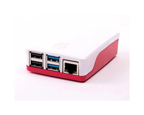Додаткове обладнання до промислового ПК Raspberry Pi Корпус для Raspberry Pi 4 Model B, офіційний червоно-білий (KP4RW)