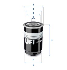 Фільтр паливний UFI 24.122.00
