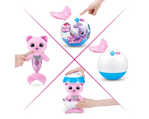 Інтерактивна іграшка Pets & Robo Alive серії Furmaids – Кошеня Пурл (9555A)