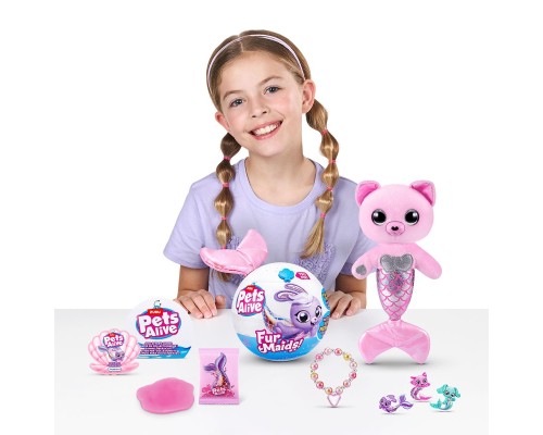 Інтерактивна іграшка Pets & Robo Alive серії Furmaids – Кошеня Пурл (9555A)