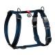 Шлея для собак WAUDOG Nylon Mono анатомічна H-подібна з QR паспортом, пластиковий фастекс, L чорна (54581)