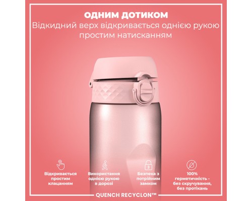 Пляшка для води ION8 OneTouch Times To Drink 1000 мл BPA Free, Periwinkle &Rose (I8RF1000PPRMOT)
