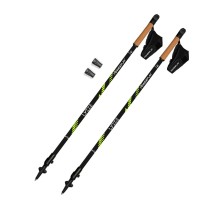 Палиці для скандинавської ходи PowerPlay 9104 Lykke Black/Green 80-135 см (PP_9104_LYKKE)