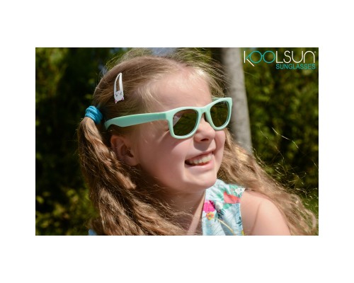 Дитячі сонцезахисні окуляри Koolsun Wave, 3-10 років, м''ятні (KS-WABA003)