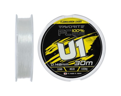 Флюорокарбон Favorite U1 FC 30m 0.8/0.148mm 3.6lb/1.65kg (1693.12.07)