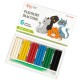 Пластилін Rosa Kids Cats, зі стеком, 6 кольорів 96 г (4823098541585)