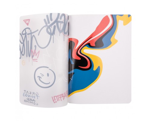 Зошит Yes А5 Melt Smile пластикова обкладинка 70 аркушів, клітинка (681840)