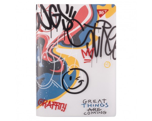 Зошит Yes А5 Melt Smile пластикова обкладинка 70 аркушів, клітинка (681840)