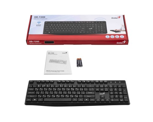 Клавіатура Genius KB-7200 Wireless UA Black (31320002406)