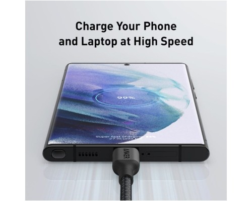 Дата кабель USB-C to USB-C 1.8m 140W bio-nylon 544 black Anker (A80F6H11)