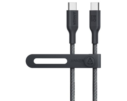 Дата кабель USB-C to USB-C 1.8m 140W bio-nylon 544 black Anker (A80F6H11)