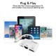 Адаптер Lightning to RJ45 Ethernet + USB 3.0 OTG + Lightning Promate (gigalink-i.white)