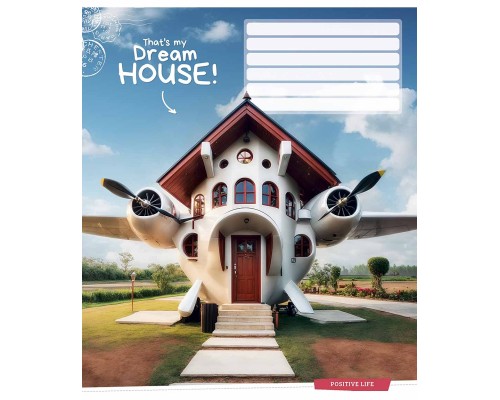 Зошит Школярик Dream house 18 аркушів клітинка (018-3530K)