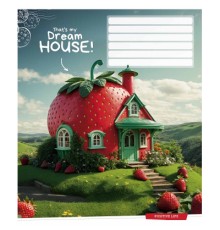 Зошит Школярик Dream house 18 аркушів клітинка (018-3530K)