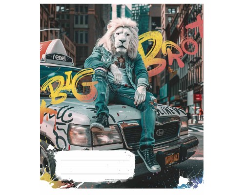 Зошит Школярик Big Bro 48 аркушів клітинка (048-3460K)