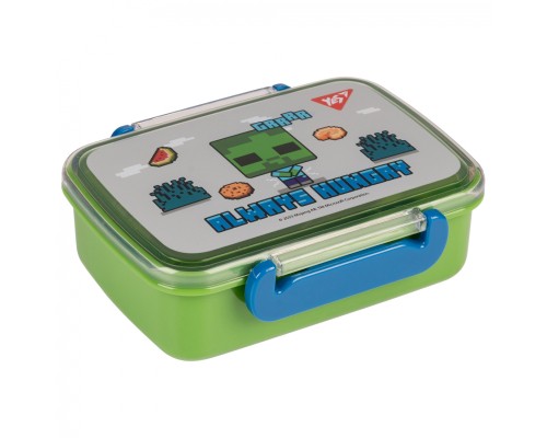 Ланч-бокс дитячий Yes Minecraft 420 мл, зелено-сірий (708054)