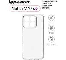 Чохол до мобільного телефона BeCover Nubia V70 Transparancy (713561)