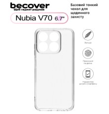 Чохол до мобільного телефона BeCover Nubia V70 Transparancy (713561)