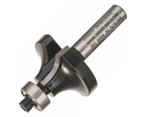Фреза Bosch Professional карнизна, Std, S8, R10, L16.5 (2.608.628.342)