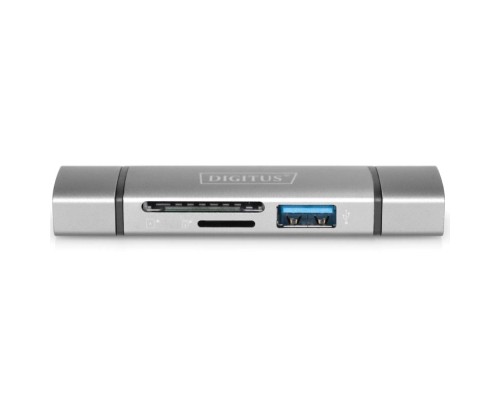 Зчитувач флеш-карт Digitus USB-C/USB 3.0 SD/MicroSD (DA-70886)