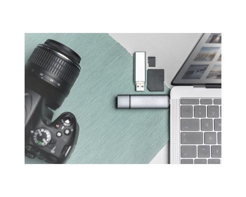 Зчитувач флеш-карт Digitus USB-C/USB 3.0 SD/MicroSD (DA-70886)