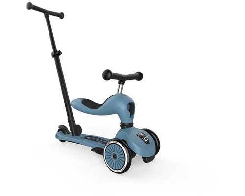 Самокат Scoot&Ride Highwaykick-1 Push and Go сіро-синій (SR-240527-STEEL)