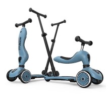 Самокат Scoot&Ride Highwaykick-1 Push and Go сіро-синій (SR-240527-STEEL)