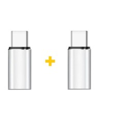 Перехідник Lightning F to USB-C M 2PCS silver XoKo (XK-AC025-SL2)