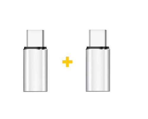 Перехідник Lightning F to USB-C M 2PCS silver XoKo (XK-AC025-SL2)