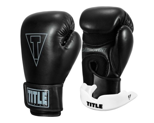 Боксерські рукавички Title Boxing Vegan Gloves Black 8 oz (VGFBG 8 oz BK/BK)