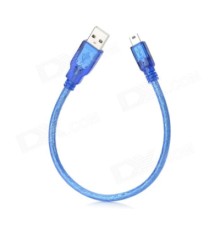 Дата кабель USB 2.0 AM to Mini 5P 0.3m blue Ritar (YT-C/AM-0.3MnBl/10336)