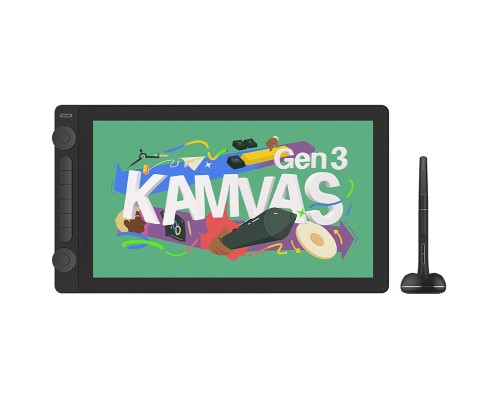 Графічний планшет Huion Kamvas 16 Gen3 Black + рукавичка (GS1563)