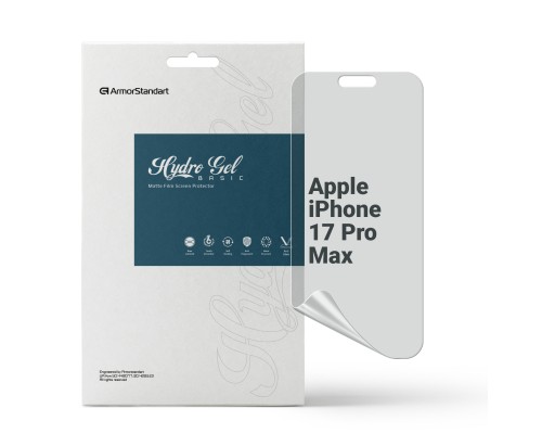 Плівка захисна Armorstandart hydrogel Matte Apple iPhone 17 Pro Max (ARM86173)