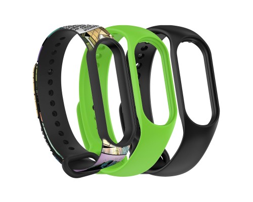 Ремінець до фітнес браслета Armorstandart комплект 3шт Xiaomi Mi Band 7/6/5 New Style Wolverine (ARM87047)