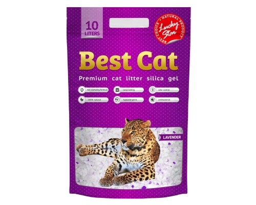 Наповнювач для туалету Best Cat Purple Lawanda Силікагелевий 10 л (4820281500411)