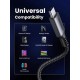Дата кабель USB-C to USB-C 1.0m 60W US567 black UGREEN (15373)