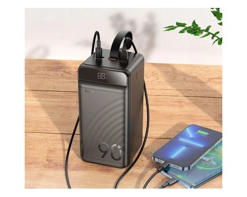 Батарея універсальна HOCO 90000mAh Element PD/20W, QC/FCP/SCP/AFC/22.5W, LCD, LED Lamp Black (J123D / 714778)