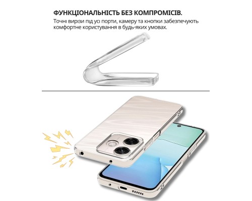 Чохол до мобільного телефона BeCover Silicone Xiaomi Redmi 13x Transparent (714686)