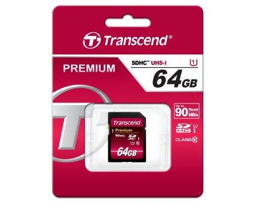Карта пам'яті Transcend 64Gb SDXC class 10 UHS-I Premium (TS64GSDU1)