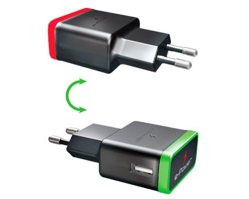 Зарядний пристрій E-power 1 * USB 1A + смарт кабель (EP721HAS)