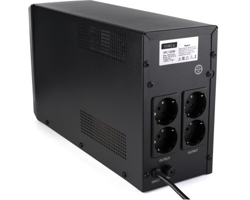 Пристрій безперебійного живлення Vinga LCD 1200VA metal case (VPC-1200M)