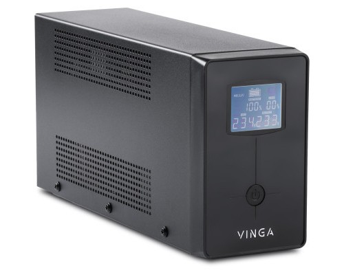 Пристрій безперебійного живлення Vinga LCD 1200VA metal case (VPC-1200M)