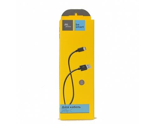 Дата кабель USB 2.0 AM to Type-C 1.0m 3A Black Florence (FD-T1-3B)