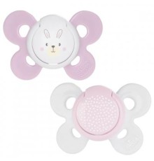 Пустушка Chicco Physio Comfort силіконова 0-6 міс 2 шт рожева (74931.11.00.00)