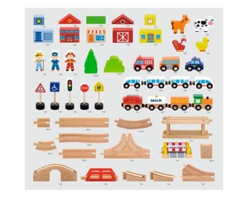 Залізниця Viga Toys 90 деталей (50998)