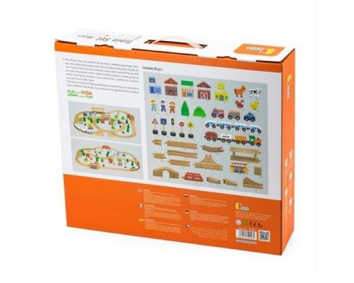Залізниця Viga Toys 90 деталей (50998)
