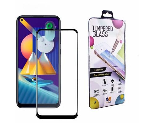 Скло захисне Drobak Samsung Galaxy M11 (Black) (121214)