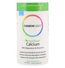 Вітамін Rainbow Light Кальцій з Магнієм і вітаміном D3, Food-Based Calcium with Ma (RLT-10952)