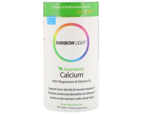 Вітамін Rainbow Light Кальцій з Магнієм і вітаміном D3, Food-Based Calcium with Ma (RLT-10952) Вітамін Rainbow Light Кальцій з Магнієм і вітаміном D3, Food-Based Calcium with Ma (RLT-10952)