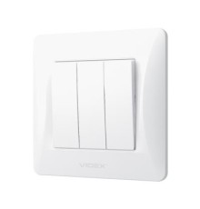 Вимикач Videx BINERA 3кл білий (VF-BNSW3-W)